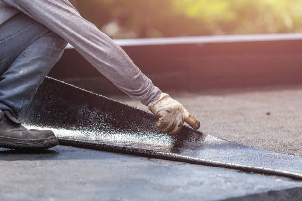 Professional Basement Waterproofing technician working in Hanover, IN